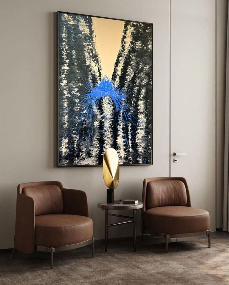 Paintings - Acrylic Resin painting "Elegant of Success" - TURIK&ART (KSENIIA TURIK)