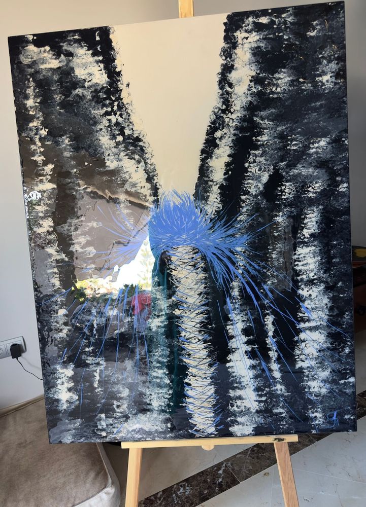 Paintings - Acrylic Resin painting "Elegant of Success" - TURIK&ART (KSENIIA TURIK)