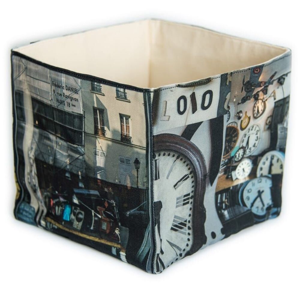 Homewear textile - Boite de rangement Paris Photographie - Zut - MARON BOUILLIE
