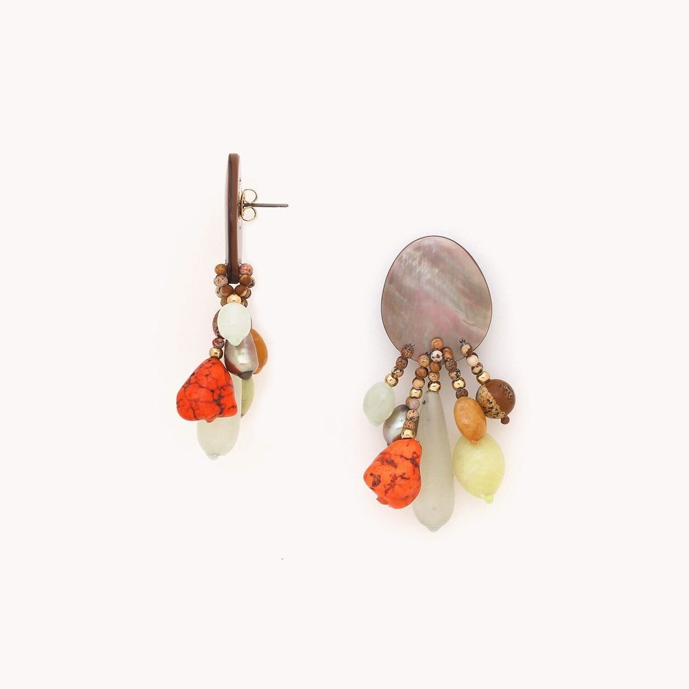 Jewelry - Multi dangles post earrings – TIVOLI - NATURE BIJOUX