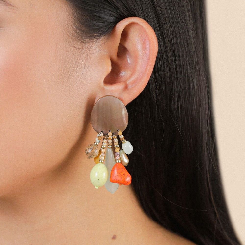 Jewelry - Multi dangles post earrings – TIVOLI - NATURE BIJOUX