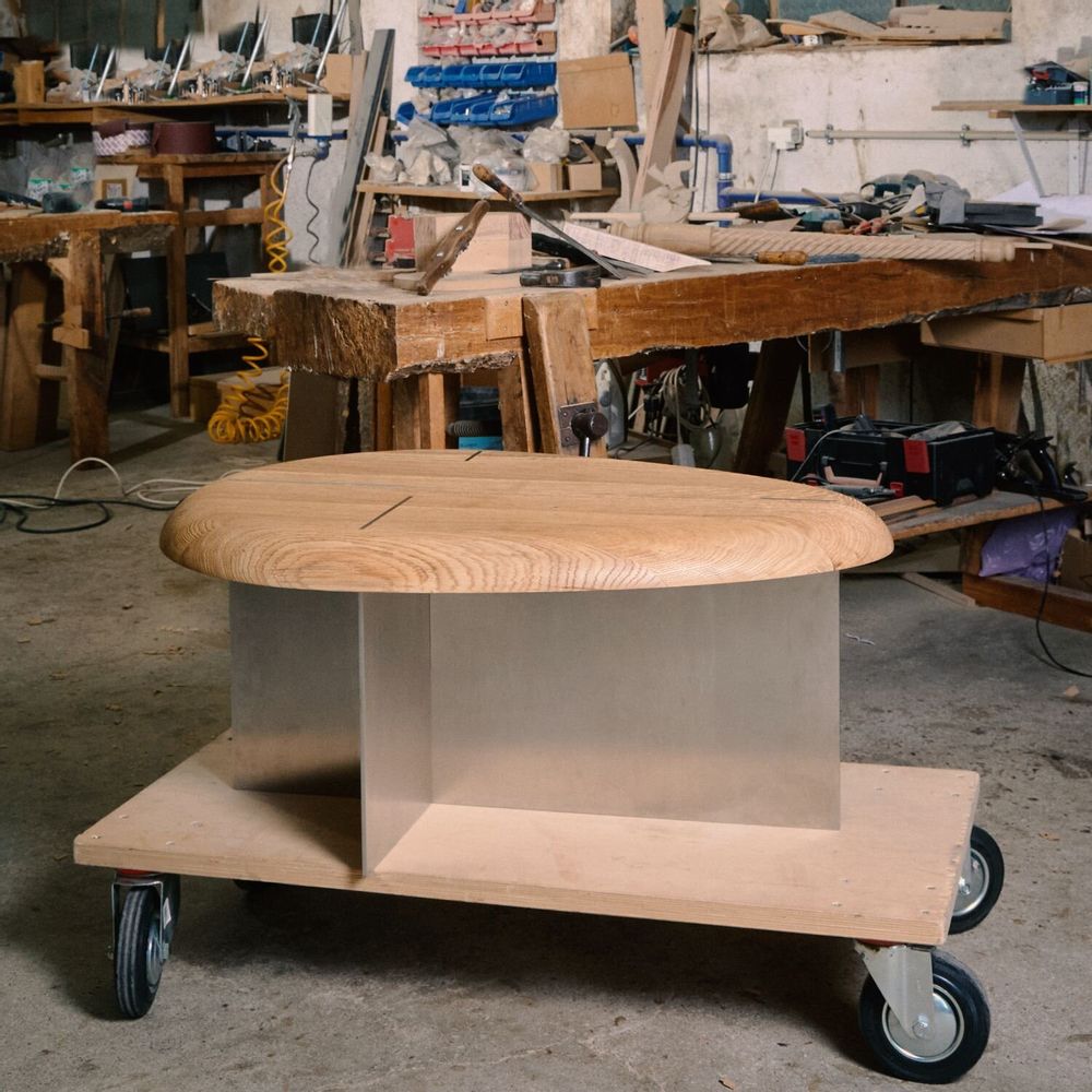 Tables basses - Mask Tables Basses Acier inoxydable brossé - DUISTT