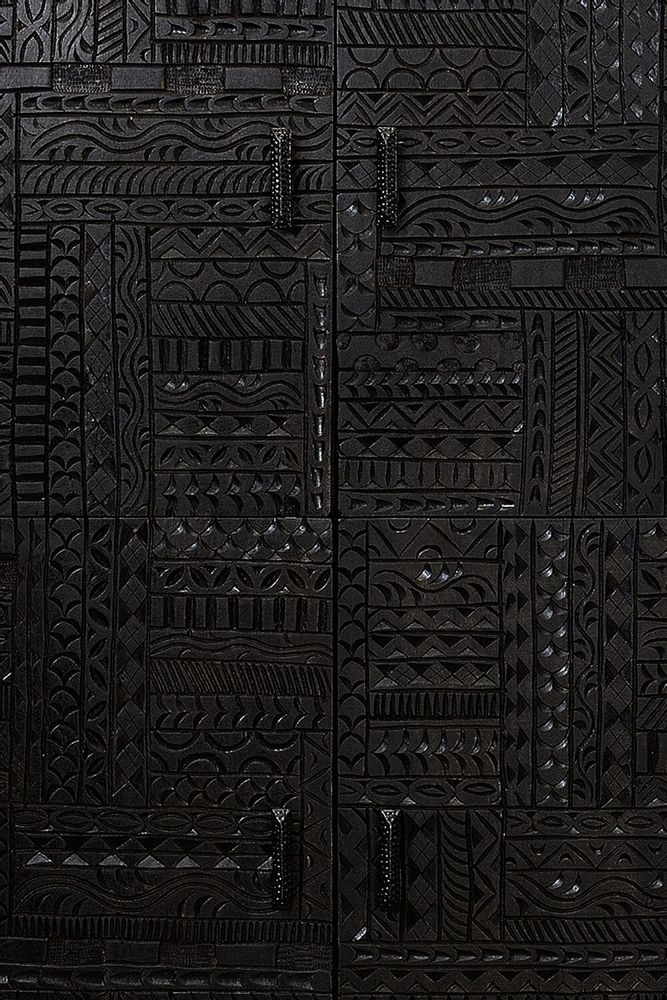 Sideboards - Mango wood display case and metal legs - GINER Y COLOMER