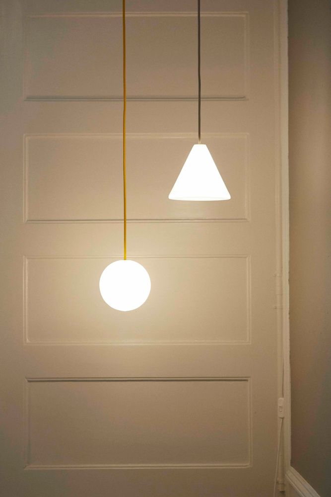 Plafonniers - Ensemble de 3 pièces - Lampe à petite ampoule en forme de sphère de ve - MOR