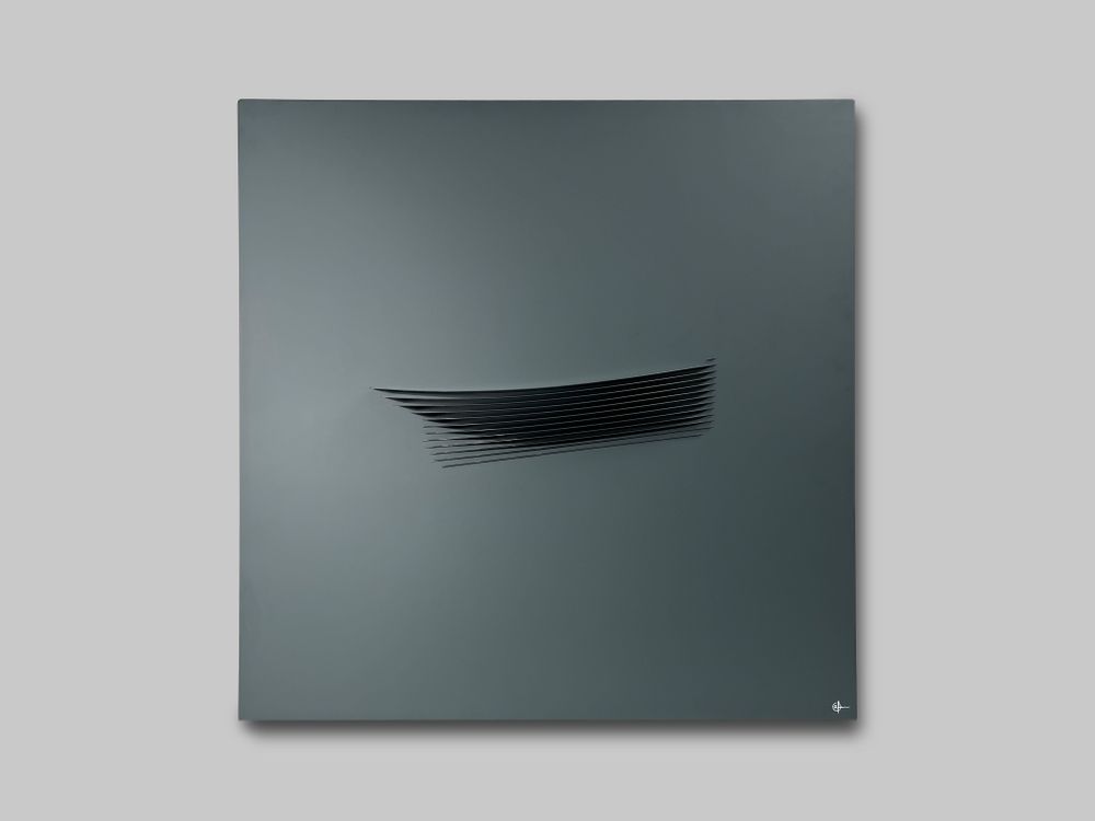 Sculptures, statuettes et miniatures - Sculpture murale SU 02 Charcoal-Charcoal - ANTOINE F.