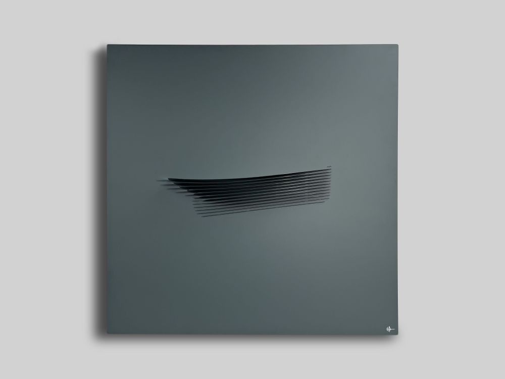 Sculptures, statuettes et miniatures - Sculpture murale SU 02 Charcoal-Charcoal - ANTOINE F.