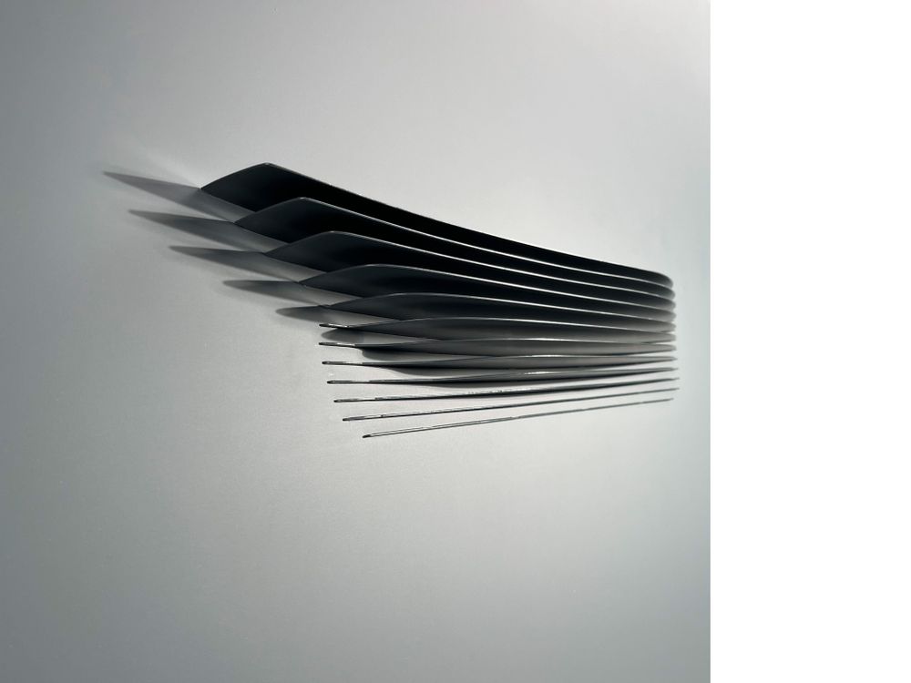 Sculptures, statuettes et miniatures - Sculpture murale SU 02 Charcoal-Charcoal - ANTOINE F.