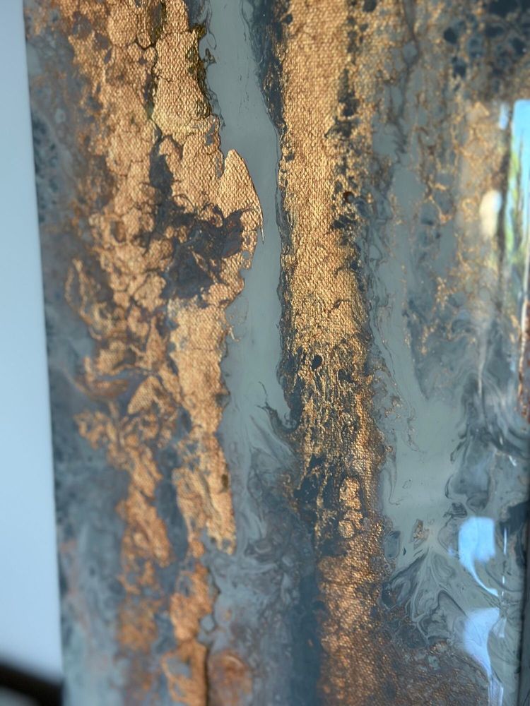 Paintings - Diptyque paint Acrylic resin "CARAMEL" - TURIK&ART (KSENIIA TURIK)