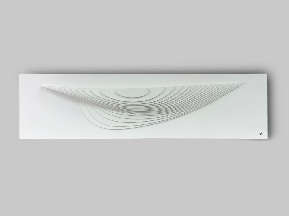 Sculptures, statuettes et miniatures - Sculpture murale PD 02 White-White - ANTOINE F.