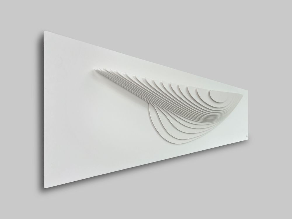 Sculptures, statuettes et miniatures - Sculpture murale PD 02 White-White - ANTOINE F.
