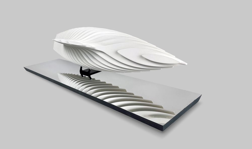 Sculptures, statuettes et miniatures - Sculpture sur socle DR 06 White-Mirror - ANTOINE F.