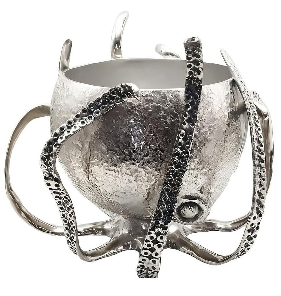 Accessoires pour le vin - SEAU A CHAMPAGNE 'OCTOPUS' NICKEL - FANCY