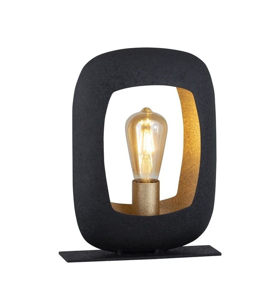 Desk lamps - S/2 ASS LAMPS. ' PARIS' MATT BLACK+GOLD - FANCY