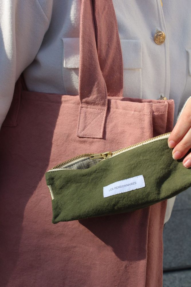 Autres fournitures bureau - Trousse à crayon en épaisse toile de coton bio - LES PENSIONNAIRES