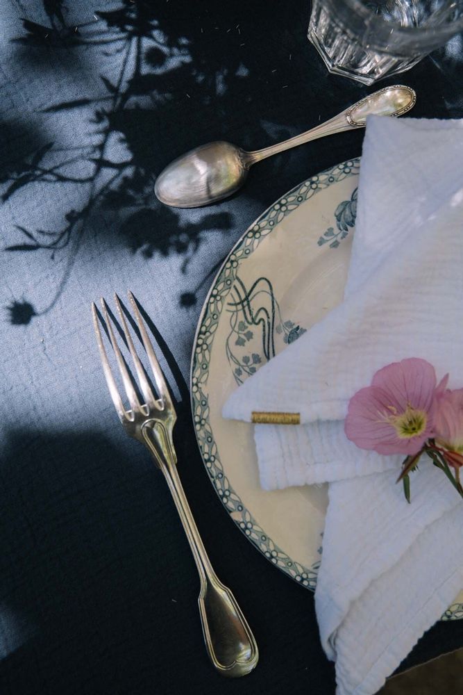 Table linen - Cotton Double Gauze Napkins (Set of 2) - LES PENSIONNAIRES