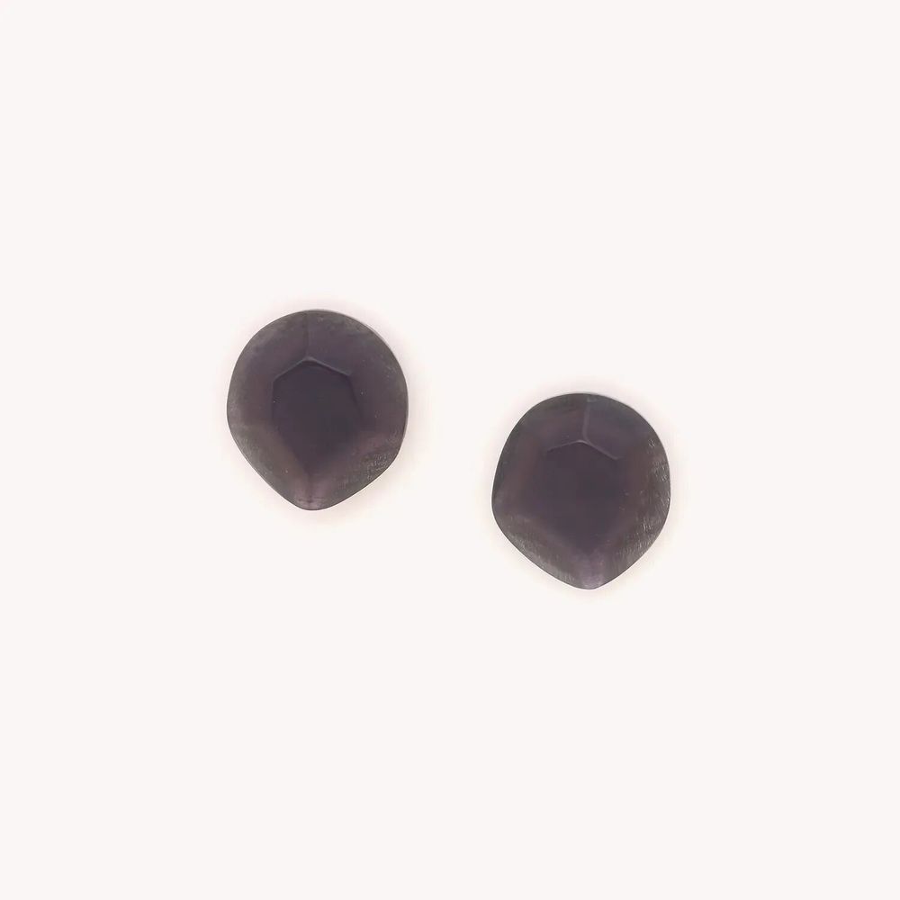 Bijoux - Boucles d'oreilles puces améthyste - Izmir - NATURE BIJOUX