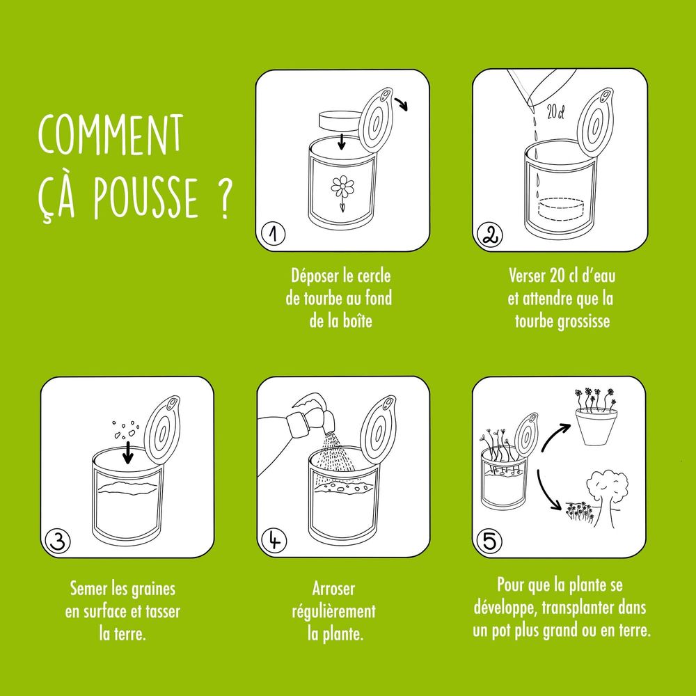 Gifts - Sowing kit\" Mountain seeds\” Made in France - MAUVAISES GRAINES