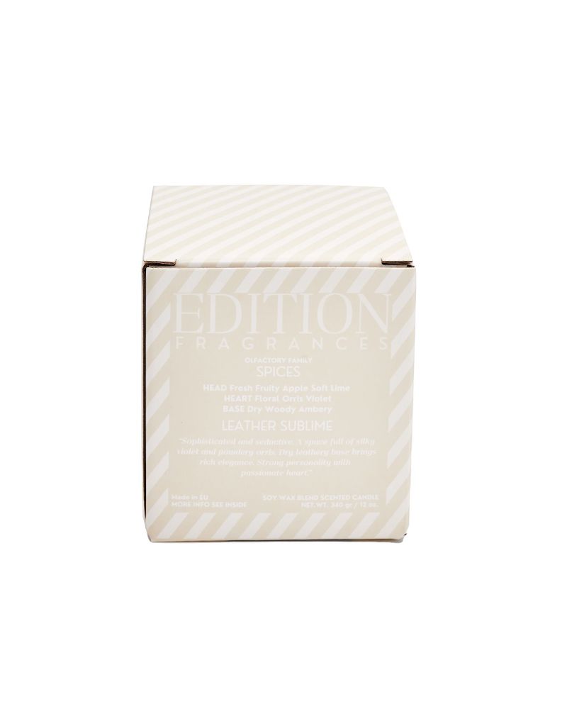 Bougies - Grande bougie parfumée à la cire de soja avec couvercle en bois - EDITION FRAGRANCES