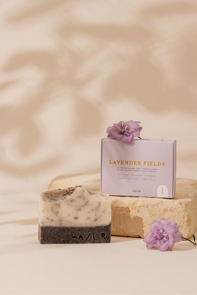 Soaps - LAVENDER FIELDS | natural body bar - AZUR NATURAL BODY CARE