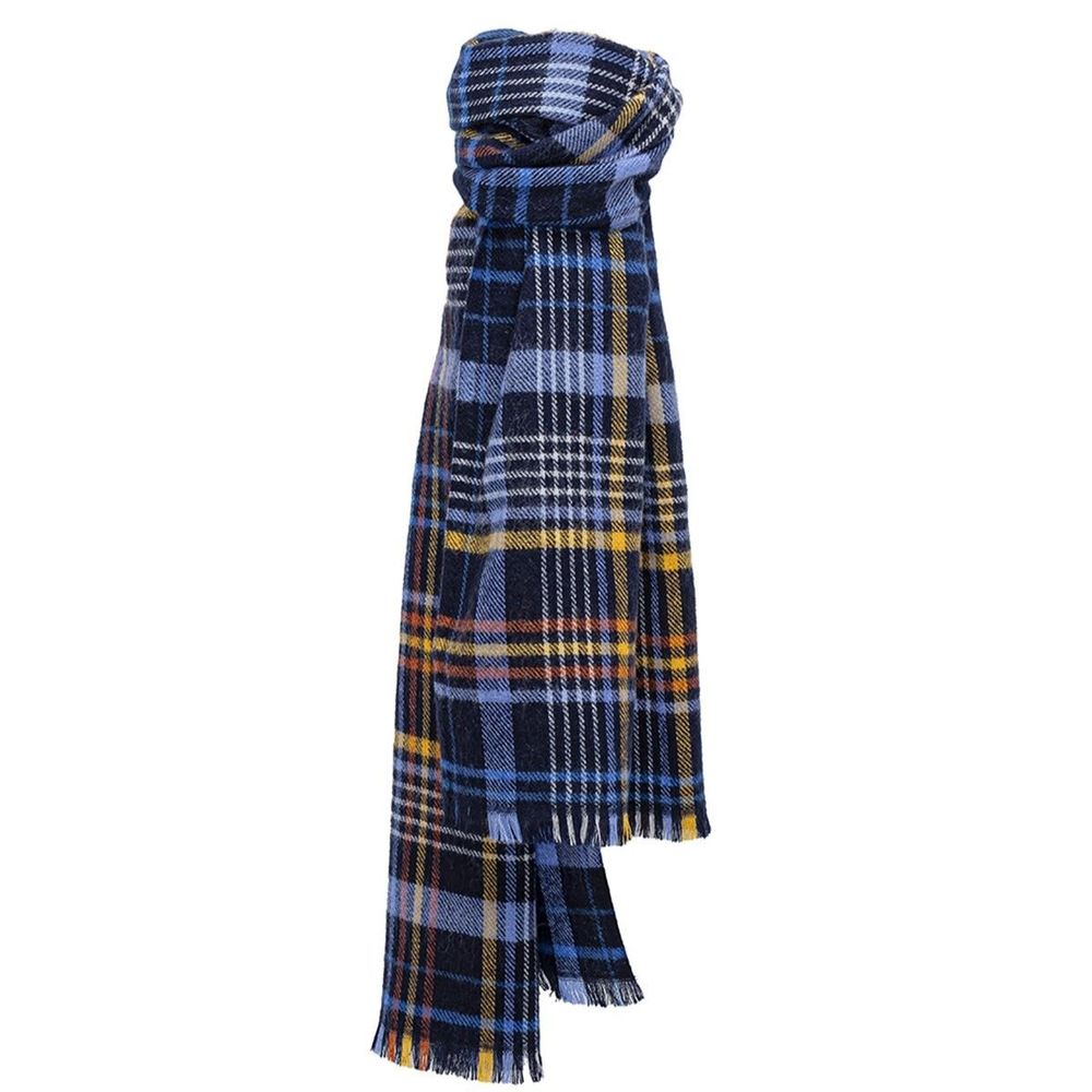 Scarves - LARGO marine acrylic and wool scarf - MONSIEUR CHARLI