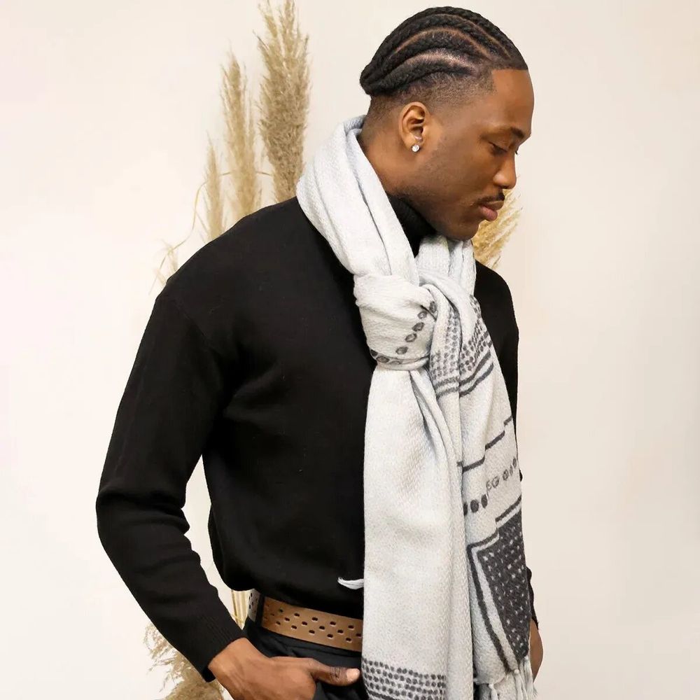 Scarves - DESIRE abyss wool scarf - MONSIEUR CHARLI