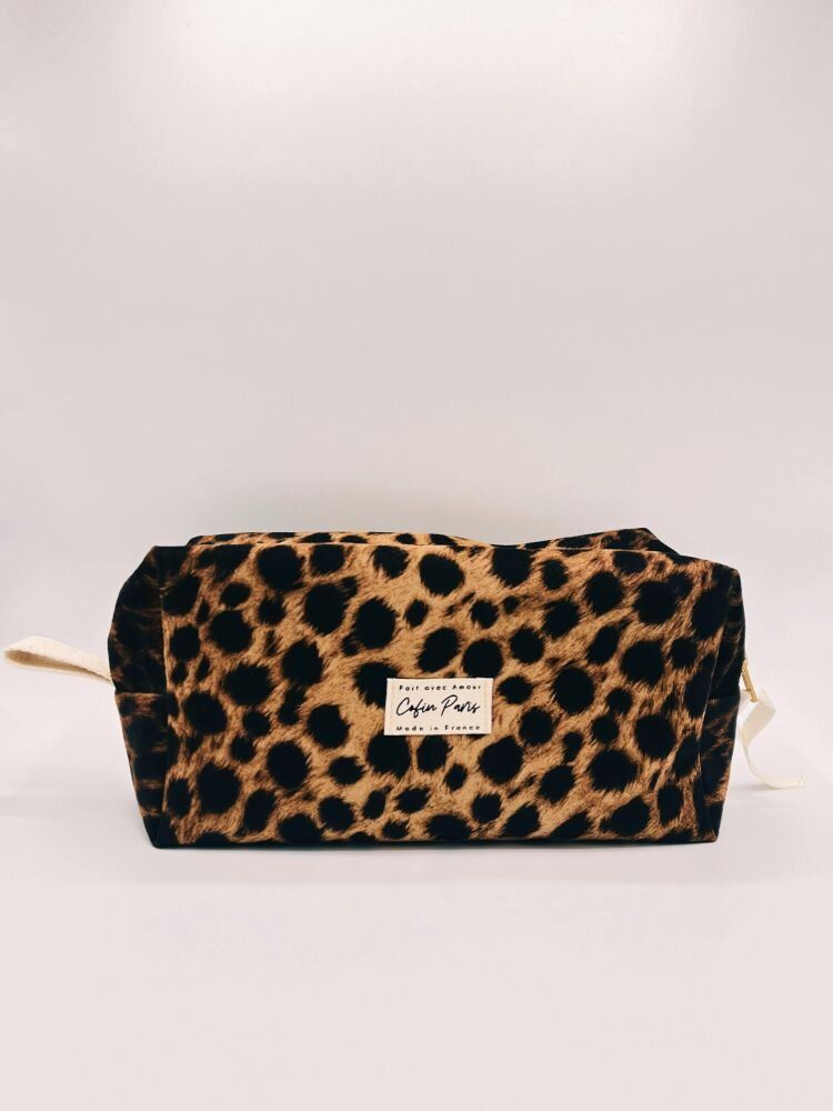 Accessoires de voyage - TROUSSE DE TOILETTE LEOPARD AMADINE - COFIN PARIS