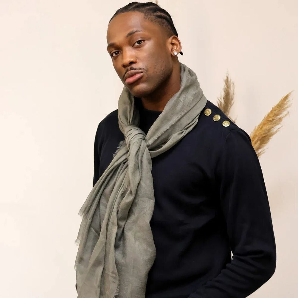 Foulards et écharpes - Foulard en laine RUBEN stone - MONSIEUR CHARLI