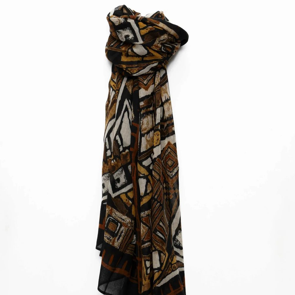 Scarves - GAETAN black wool scarf - MONSIEUR CHARLI