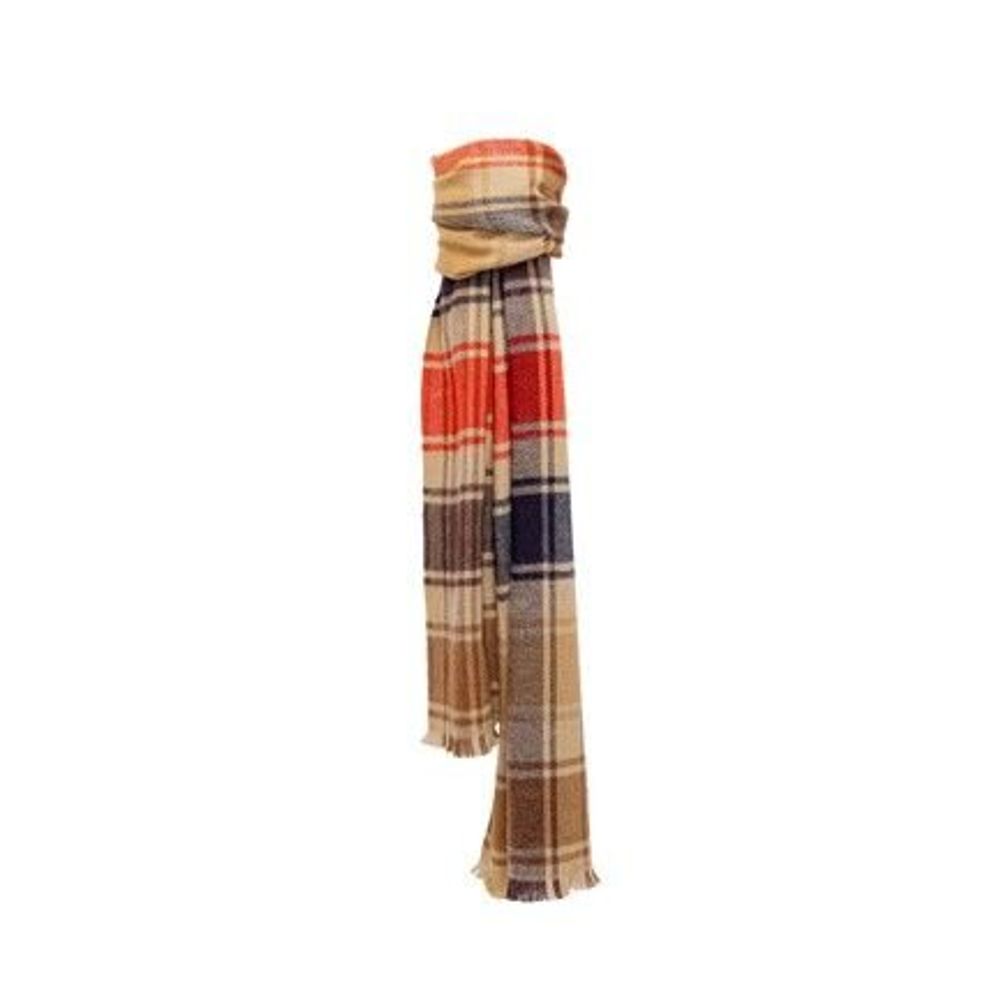 Scarves - LARGO beige acrylic and wool scarf - MONSIEUR CHARLI