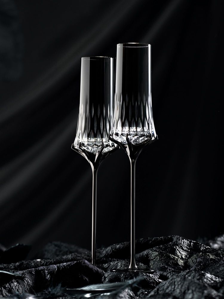 Verres - Flûtes à champagne en cristal – Collection LOVE Aphrodite - MU16
