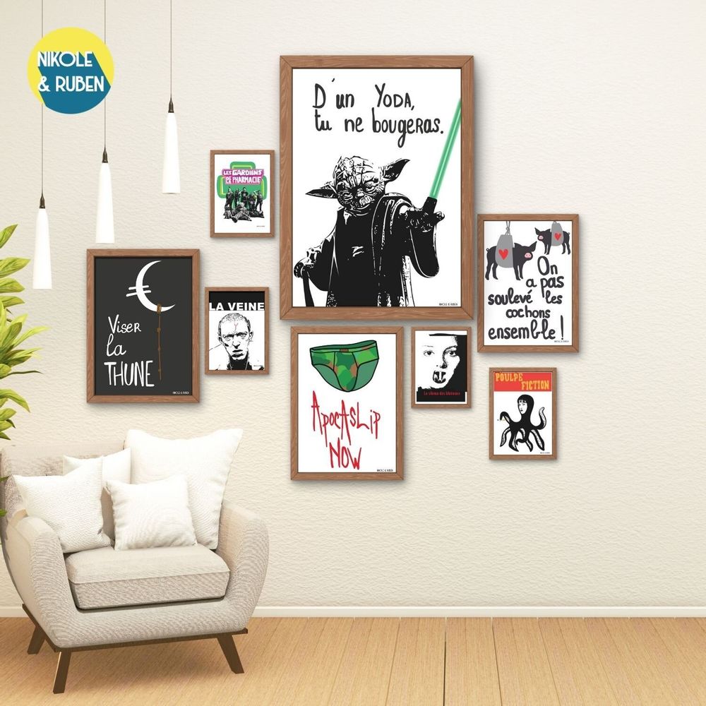 Poster - D'un Yoda tu ne bougeras - NIKOLE & RUBEN