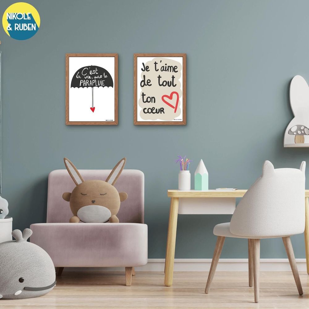 Poster - Je t'aime de tout ton cœur - NIKOLE & RUBEN