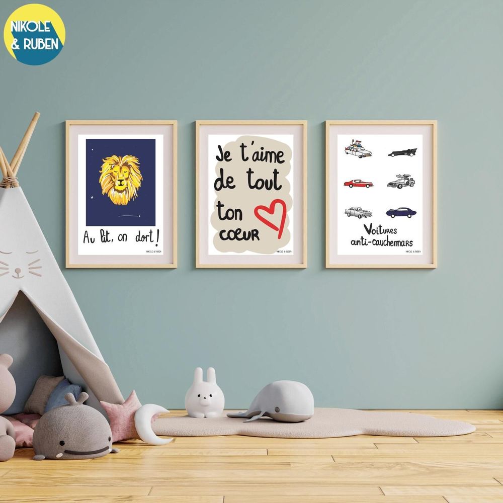 Poster - Je t'aime de tout ton cœur - NIKOLE & RUBEN