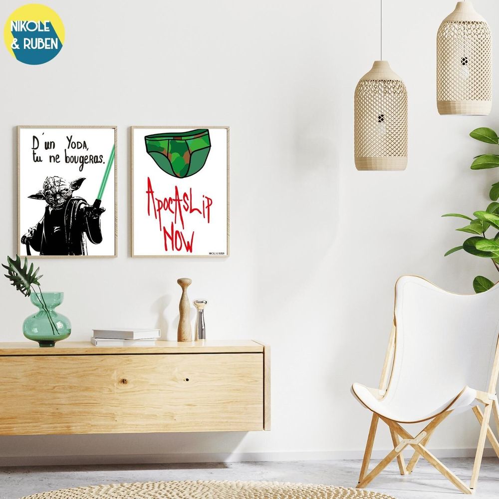 Poster - D'un Yoda tu ne bougeras - NIKOLE & RUBEN