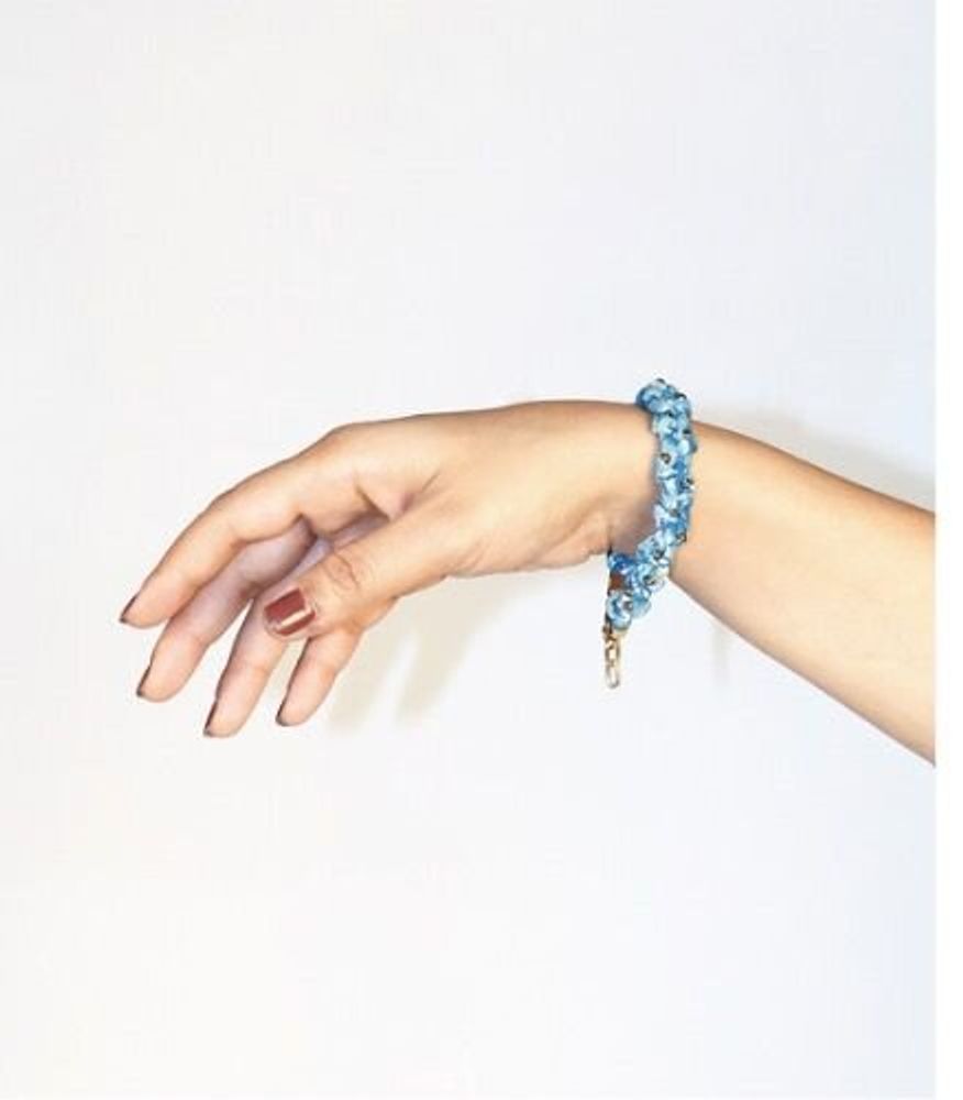 Bracelets - Upcycled fabric bracelets — macrame, charms & sari tassels - I WAS A SARI