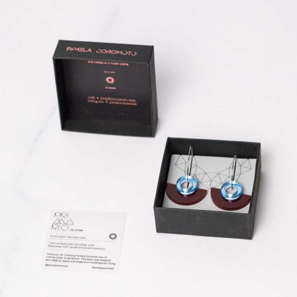 Bijoux - Boucles d'oreilles Blok - Disponibles en + 12 palettes sélectionnées - PAMELA COROMOTO