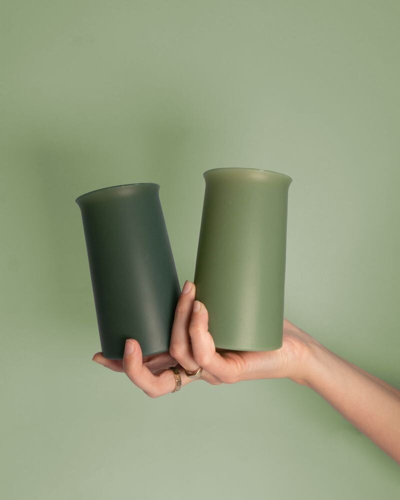 Outdoor pools - STEGG - silicone unbreakable highball glasses - PORTER GREEN
