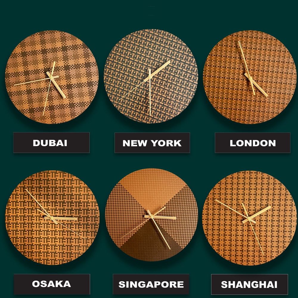 Aménagements pour bureau - L'horloge MusicCloth® tourne dans le sens inverse - REHYPHEN