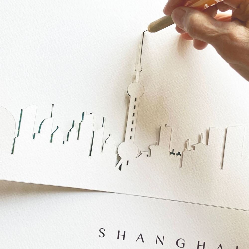 Office design and planning - MusicCloth® City Skyline - REHYPHEN