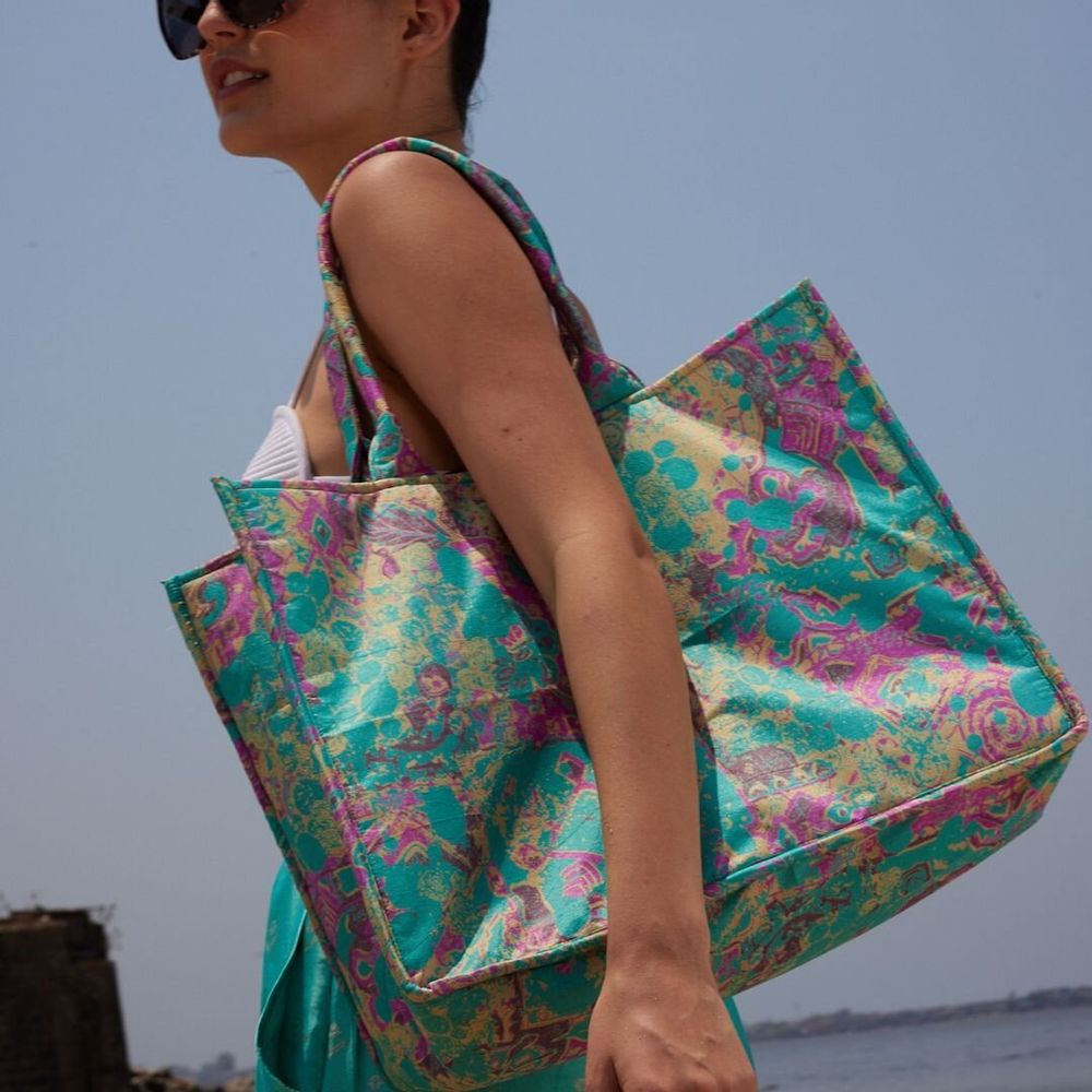 Bags and totes - Upcycled tote bags made from preloved saris - I WAS A SARI