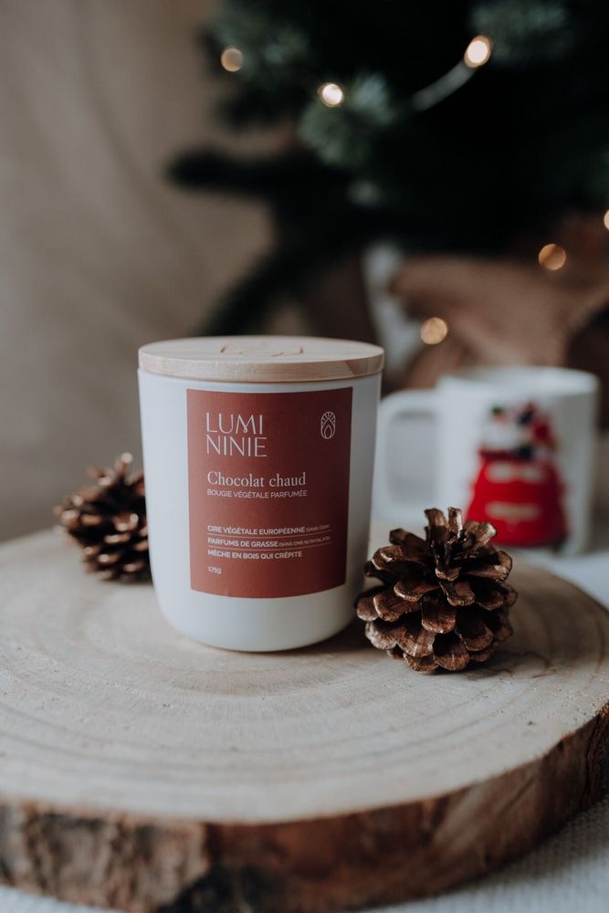 Bougies - Bougie parfumée chocolat chaud - LUMININIE