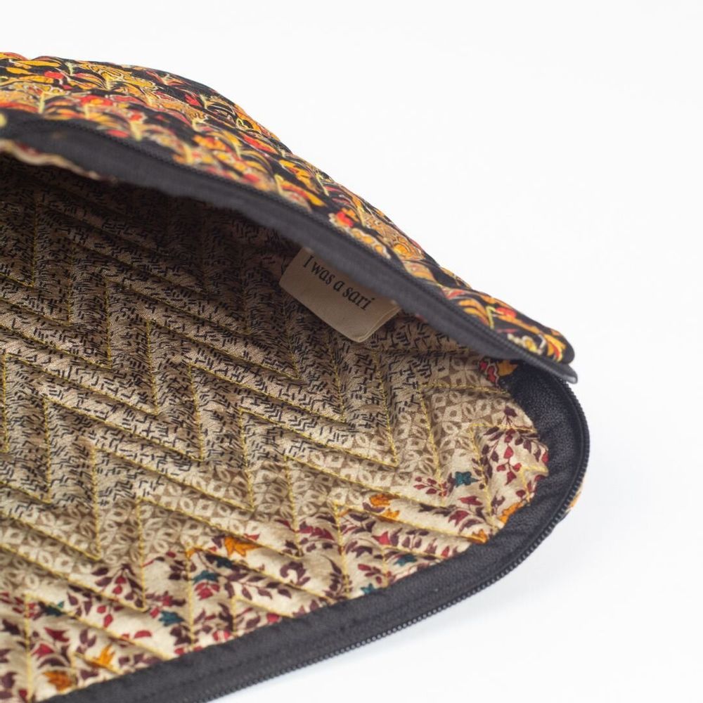 Bags and totes - Handcrafted quilted pouches - I WAS A SARI