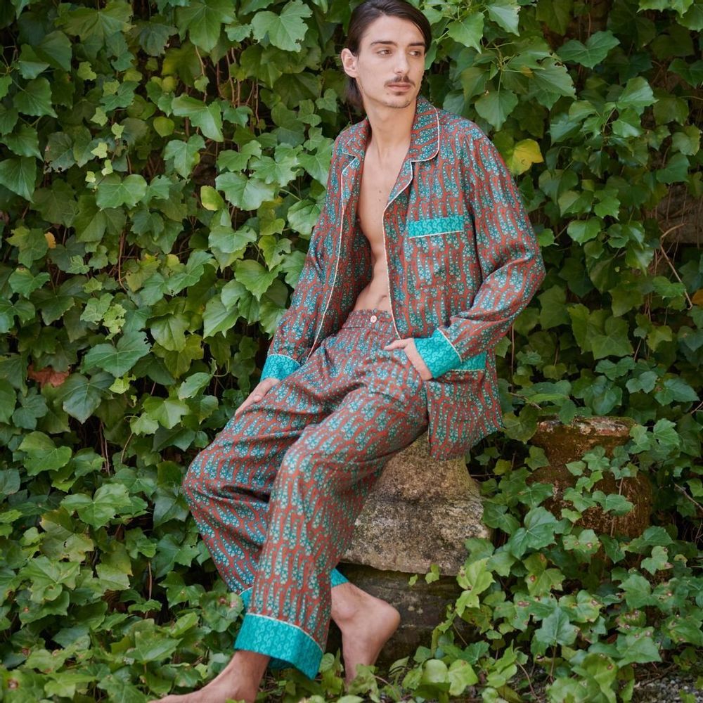 Sleepwear - Upcycled one-of-a-kind PJ sets for loungewear - I WAS A SARI