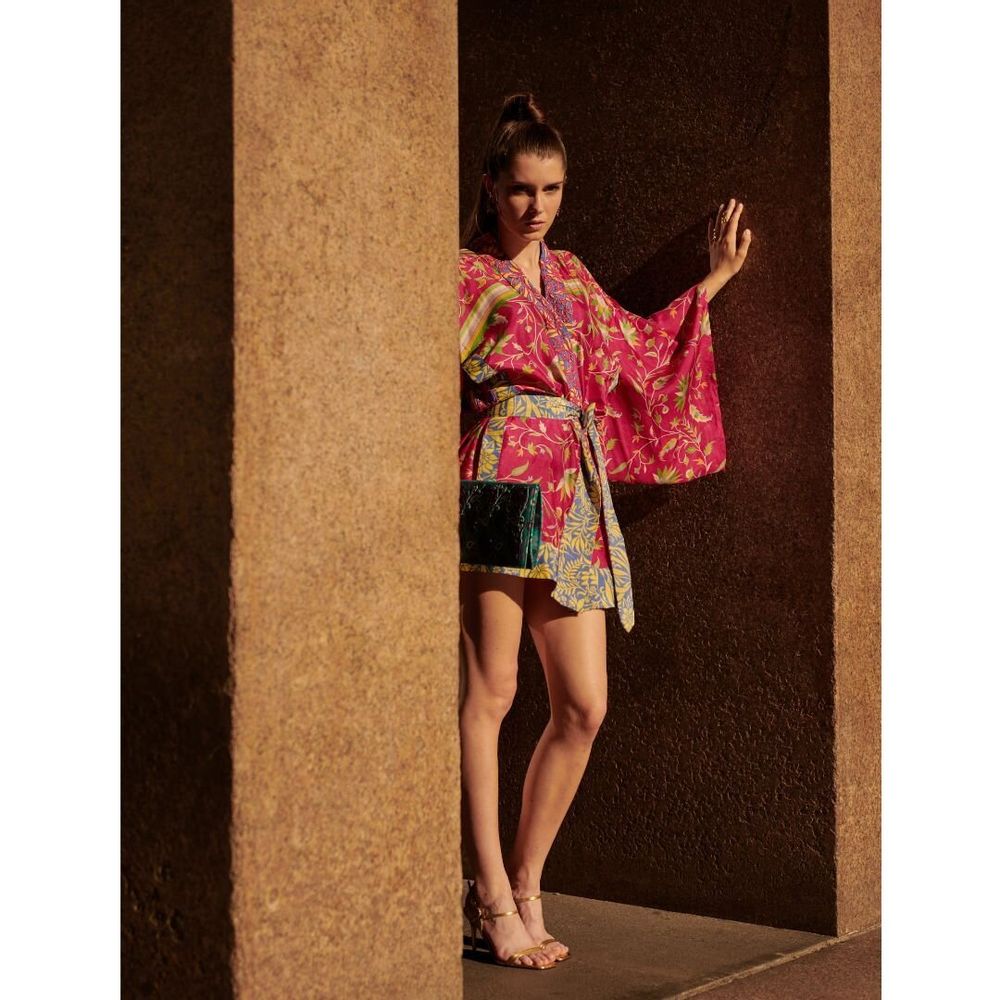 Prêt-à-porter - Kimonos fabriqués à la main à partir de saris d'occasion - I WAS A SARI