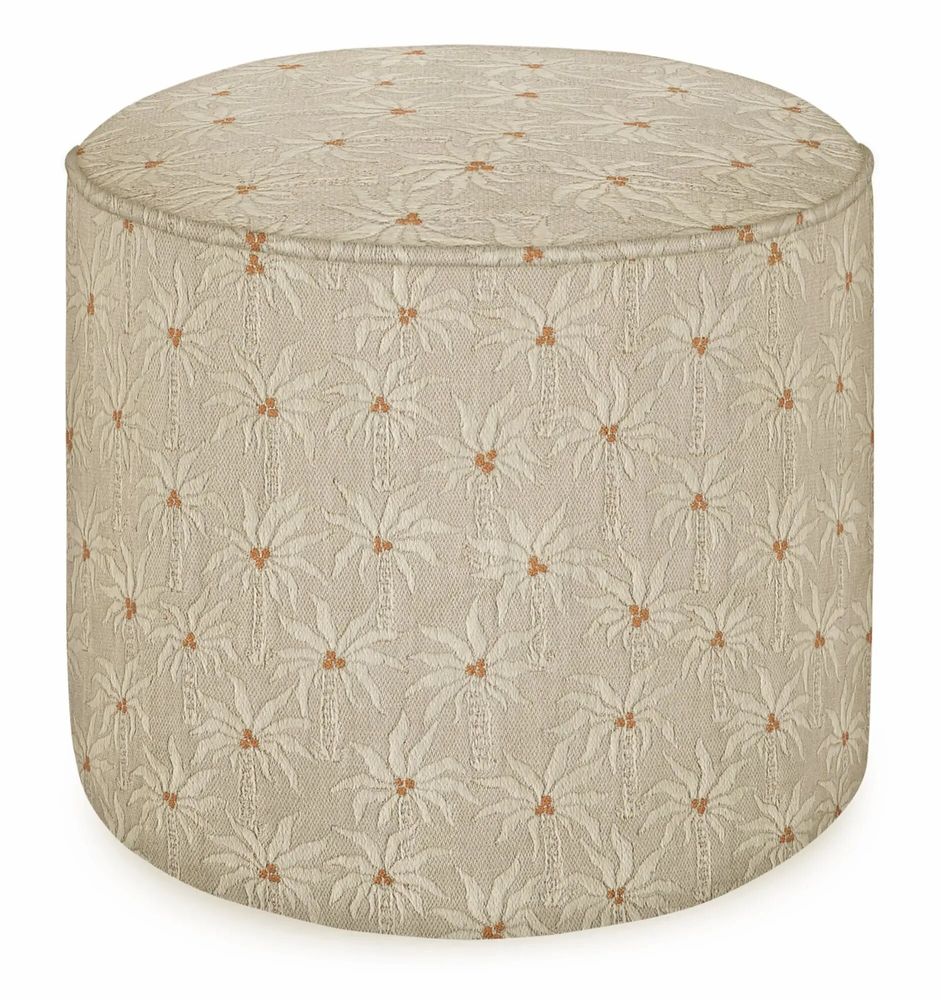 Ottomans - Pouf Laura Sand & Ecru - PALAIS SUSTAINABLE LUXURY