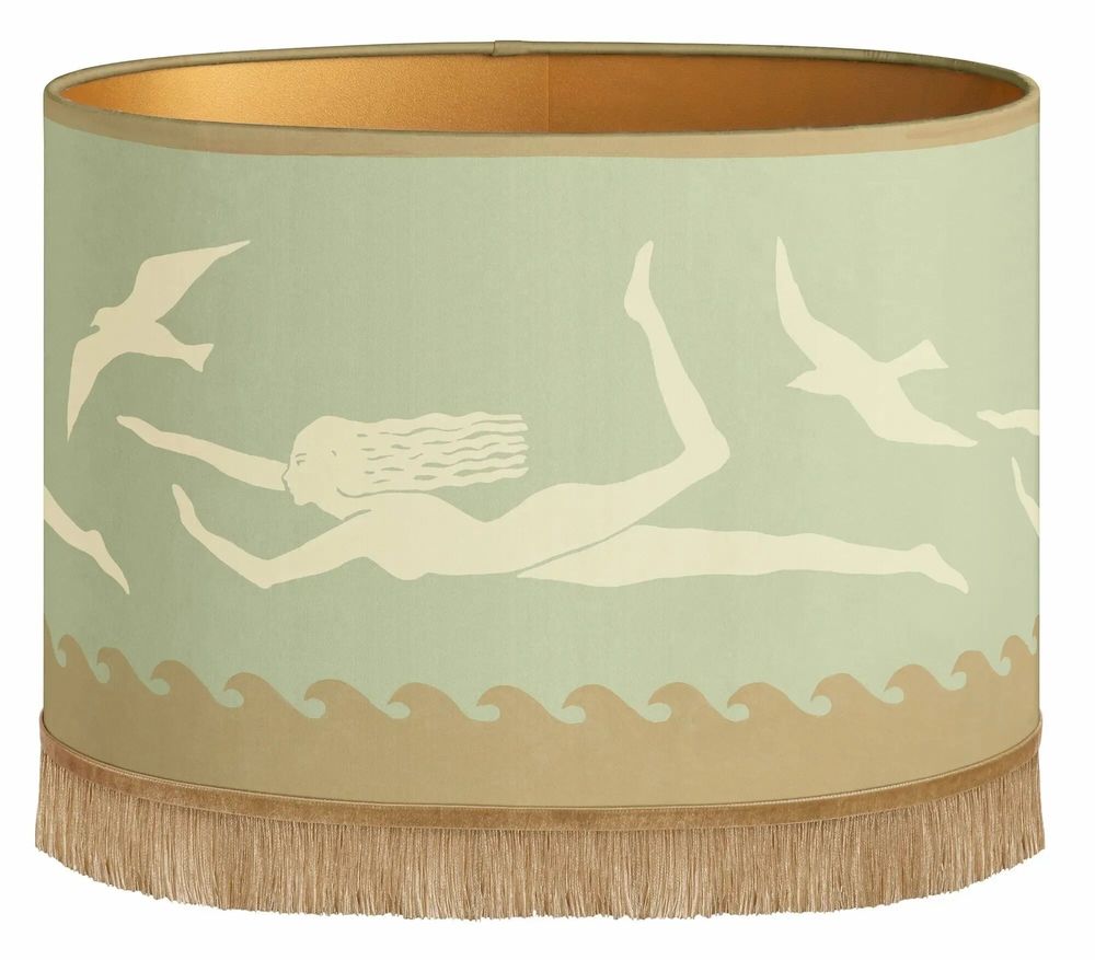 Blinds - Palais x Hôtel Magique Lampshade Thalassa Dusty Green & Sand - PALAIS SUSTAINABLE LUXURY
