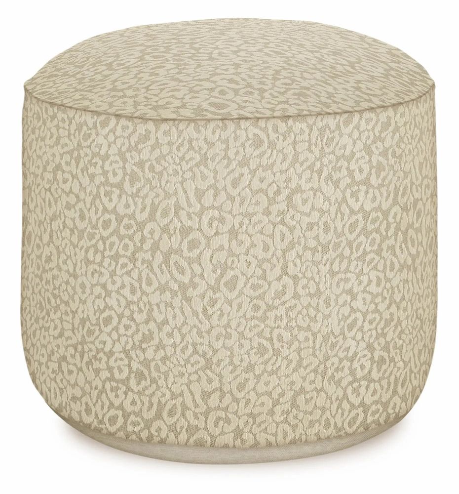 Outdoor decorative accessories - Outdoor pouf Maya Sand & Ecru - PALAIS SUSTAINABLE LUXURY