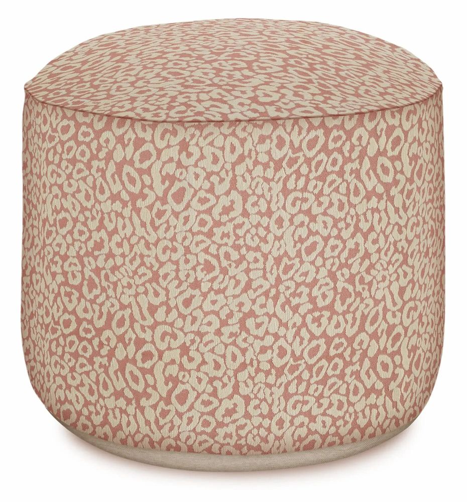 Outdoor decorative accessories - Outdoor pouf Maya Rose & Ecru - PALAIS SUSTAINABLE LUXURY