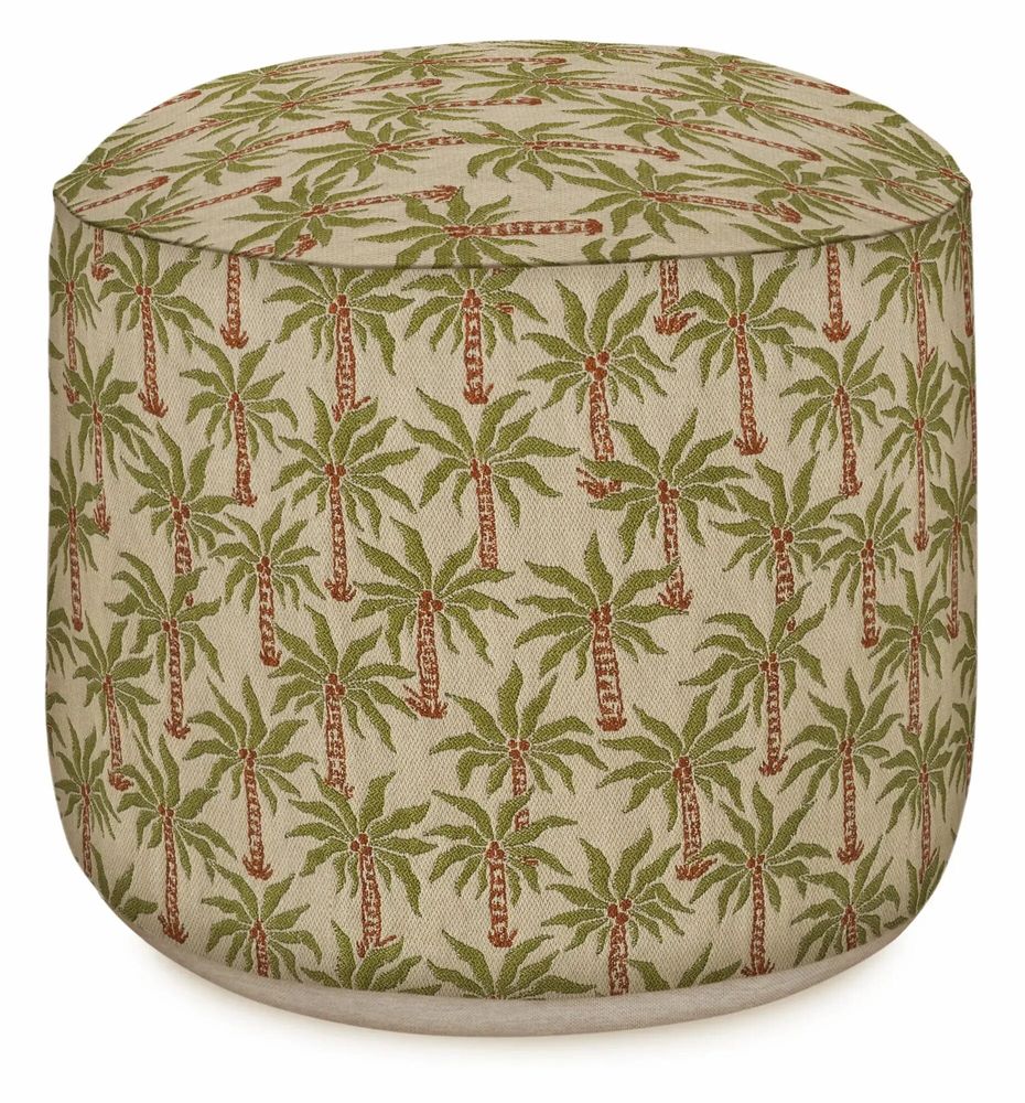 Outdoor decorative accessories - Outdoor pouf Laura Olive & Spice - PALAIS SUSTAINABLE LUXURY