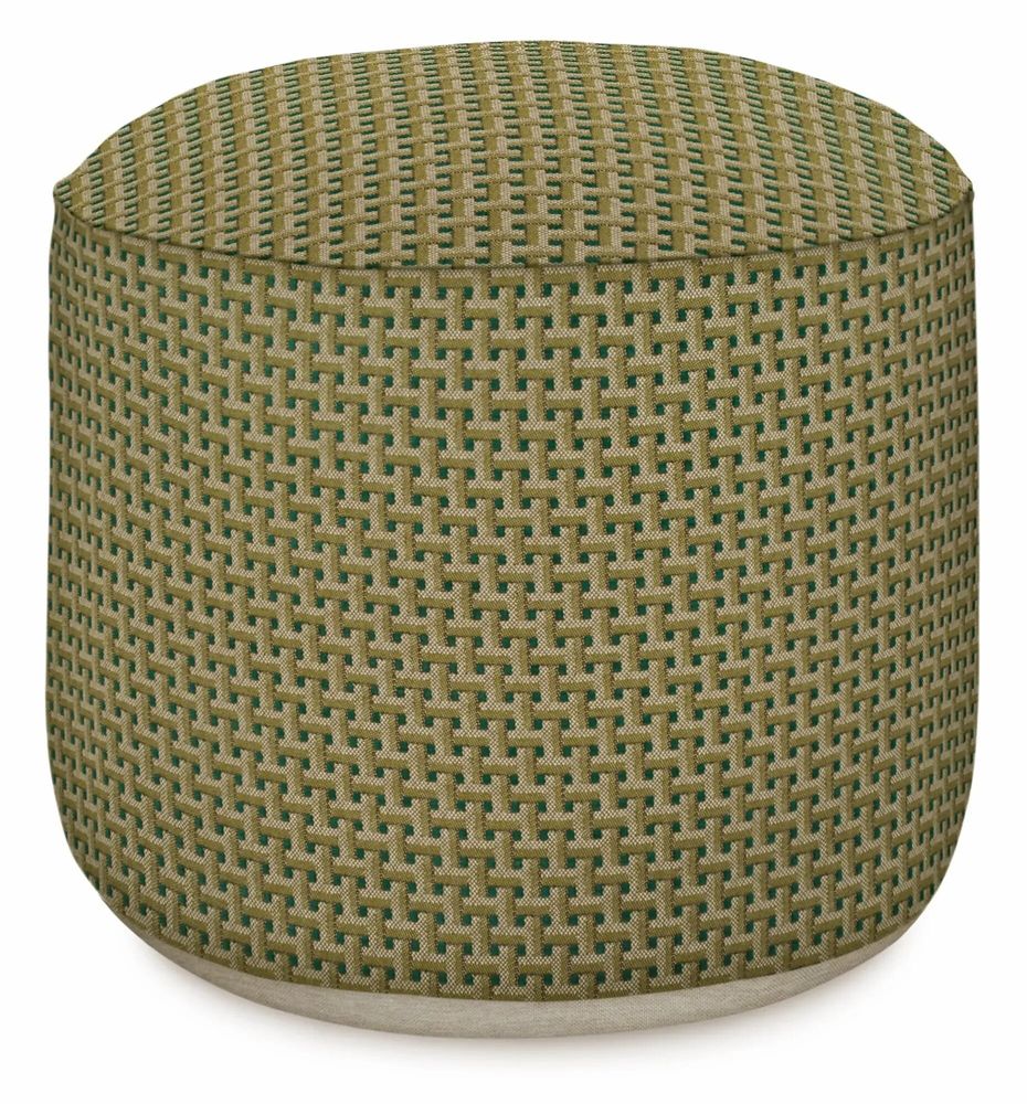 Outdoor decorative accessories - Outdoor Pouf Janis Moss & Olive - PALAIS SUSTAINABLE LUXURY